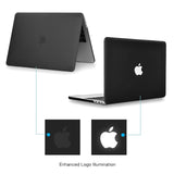 (Pro 13inch A1706/A1708/A1989/A2159) Slim Soft Frost Black Rubberized Case for Macbook Air Pro Retina 11" 12" 13" 15"